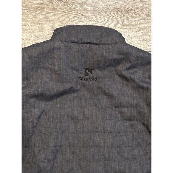 Straight Down Jacket Womens XL Quilted Full Zip Grey Embroidered Golf - Picture 9 of 9